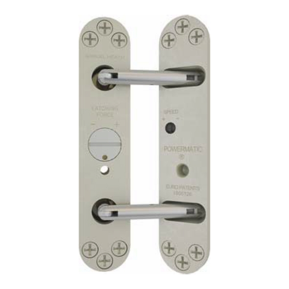 R100.SN  Radius Plate  Satin Nickel  Powermatic EN 3 Heavy Duty Concealed Door Closer