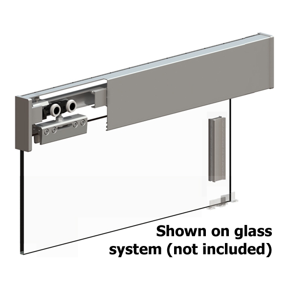 SD/HKPK25  Pelmet Kit c/w Ends  Up to 25mm Door  Silver  For HERKULES GLASS Door Gear