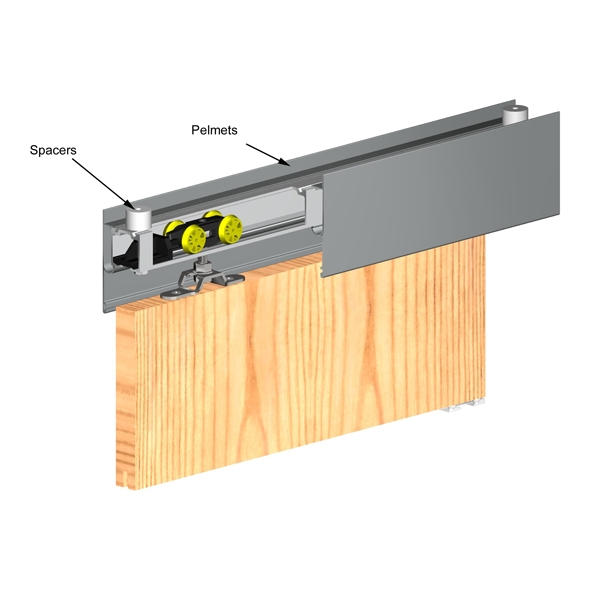 SD/SPACE  Track Height Spacers For Pelmet For HERKULES Door Gear