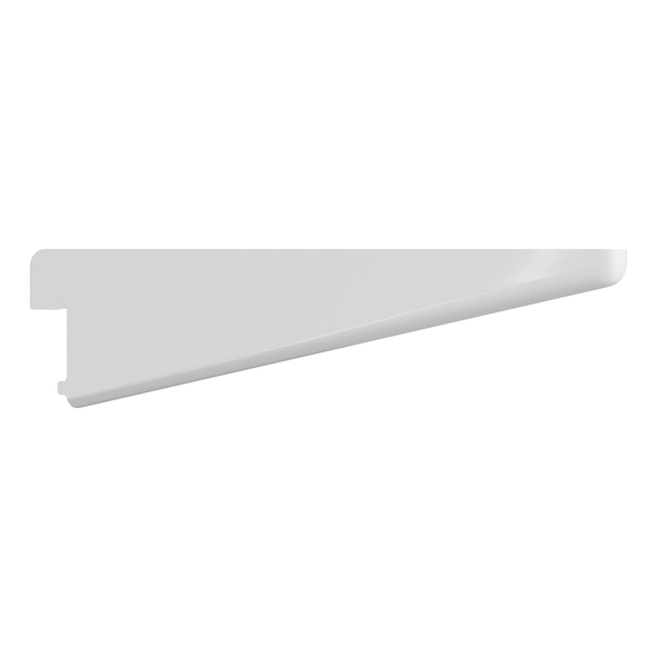 TSBW04  120mm  White  Rothley Anti-Bacterial Twin Slot Shelf Bracket