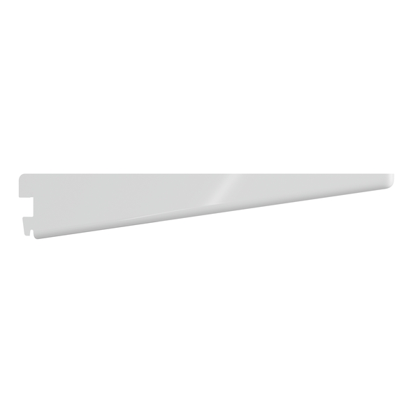 TSBW08  220mm  White  Rothley Anti-Bacterial Twin Slot Shelf Bracket