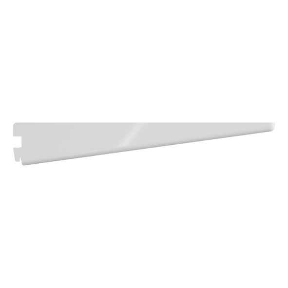 TSBW10  270mm  White  Rothley Anti-Bacterial Twin Slot Shelf Bracket