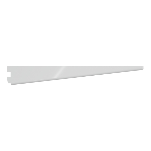 TSBW12  320mm  White  Rothley Anti-Bacterial Twin Slot Shelf Bracket