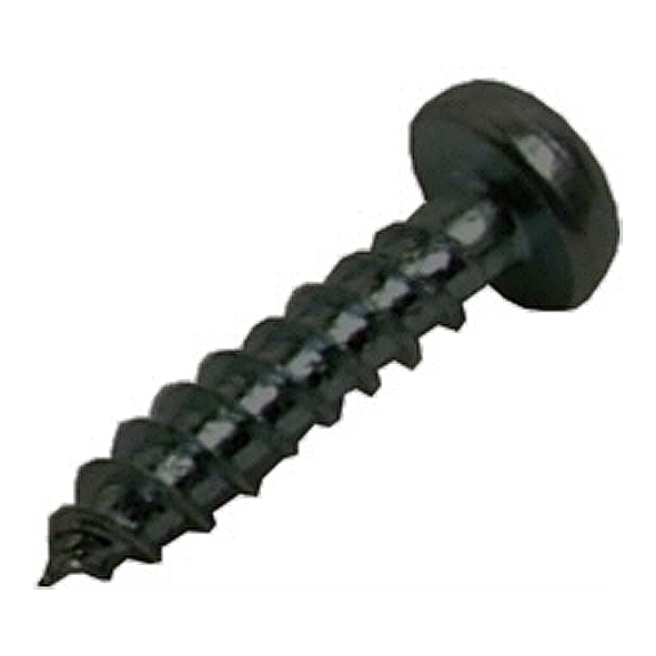 Round Head Slotted BLACK Woodscrews