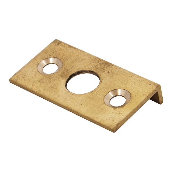 1003.AP1  08mm  Hole  Polished Brass  Spare Angled Keeper For Door Bolt