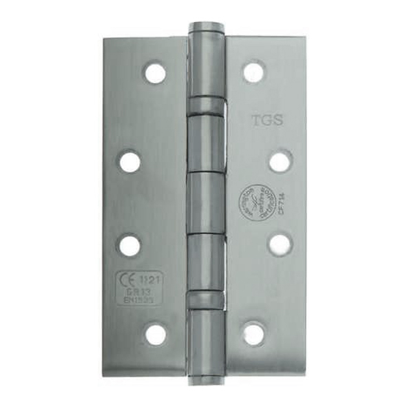 3901.54  125 x 076mm  Satin [120kg]  Ball Bearing Square Corner Stainless Steel Butt Hinges