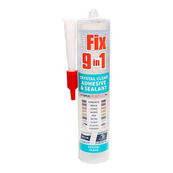 9IN1-CLEAR • 290ml Cartridge • Clear • 9 in 1 Universal Adhesive