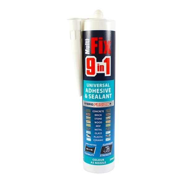 9IN1-WHITE • 290ml Cartridge • White • 9 in 1 Universal Adhesive