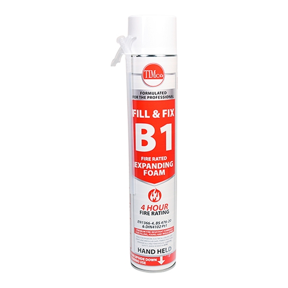 FOAM-HAND-B1  750ml Tin  Hand Dispensed B1 Fire Rated Expanding Foam