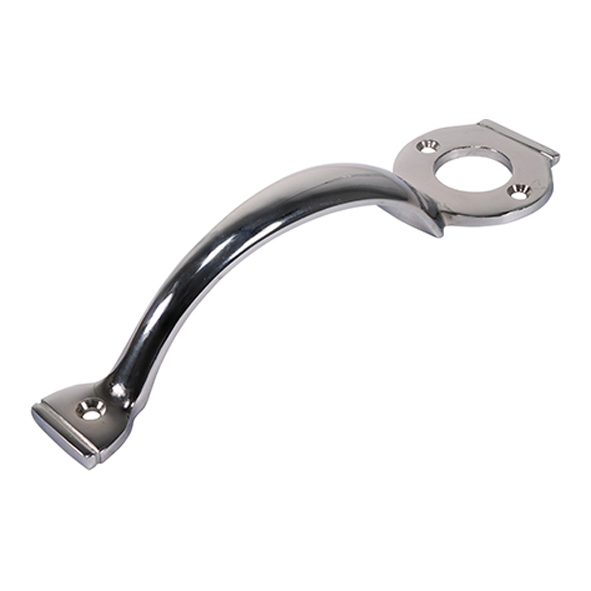 427336  220mm  Polished Chrome  Pull Handle To Suit Rim Gate Locks