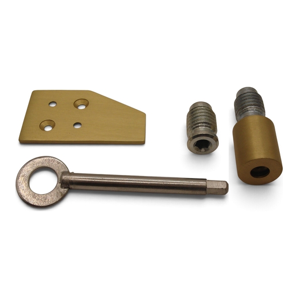 THD084/SB � 021mm � Satin Brass � Deluxe Surface Sash Stop