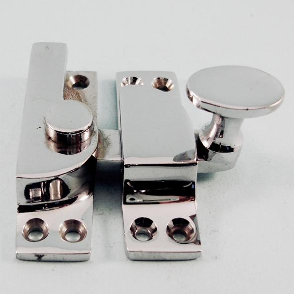THD101/CP  Non-Locking  Polished Chrome  Quadrant Oval Knob Sash Fastener