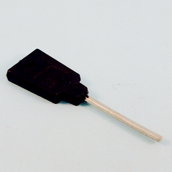 THD111 • Black / Zinc Plated • Plastic Headed Key For Sash Fasteners