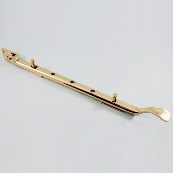 THD135/PB  300mm  Polished Brass  Spoon End Casement Stay