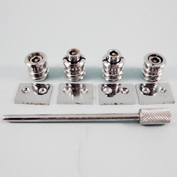 THD144/CP  15mm [09mm]  Polished Chrome  Knock-In Sash Stops