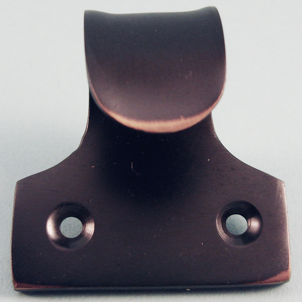 THD164/AC  Antique Copper  Plain Hook Pattern Cast Sash Lift