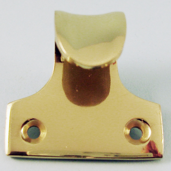 THD169/PB  Polished Brass  Small Hook Pattern Cast Sash Lift