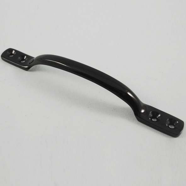 THD171/BLP  129 x 11mm  Black Polished  Straight Sash Lift Handle