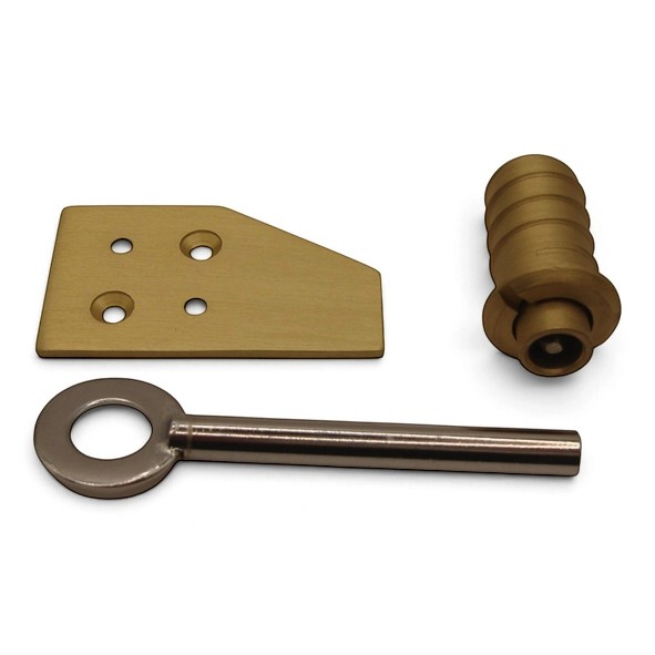 THD181/SB � Satin Brass � Flush Sash Stop