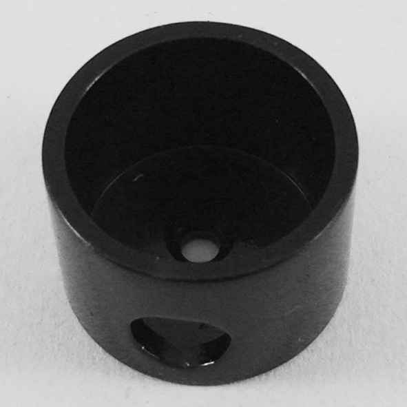 THD192/BLP  031mm  Black Polished  Solid Brass Cord Plug