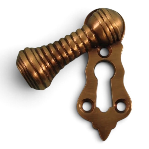 PDF1025/AB  Antique Brass  Period Beehive Covered Escutcheon