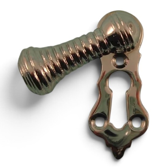 PDF1025/CP  Polished Chrome  Period Beehive Covered Escutcheon