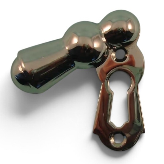 PDF1026/CP  Polished Chrome  Period Plain Covered Escutcheon