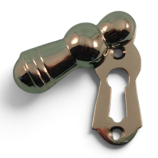 PDF1027/CP  Polished Chrome  Period Lined Covered Escutcheon