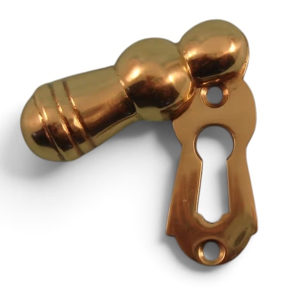 PDF1027/PB  Polished Brass  Period Lined Covered Escutcheon