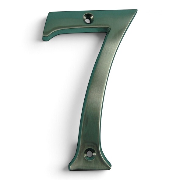Traditional Satin Nickel 100mm Numerals