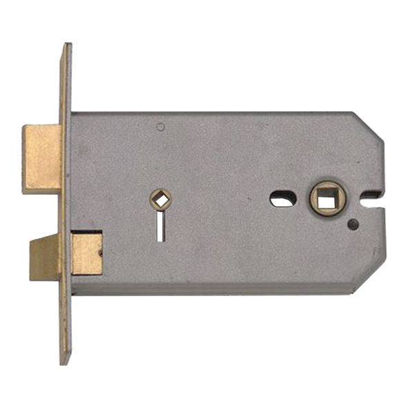 2026-125-PL  124mm [101 / 038mm]  Polished Brass  Union 2026 Architectural Horizontal Bathroom Lock