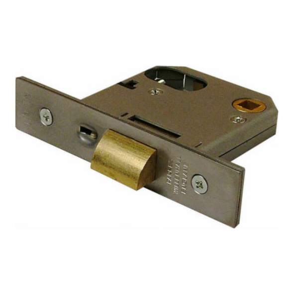 LC2332-075-SC  075mm [057mm]  Satin Stainless  Union 2332 Compact Oval Cylinder Nightlatch Case