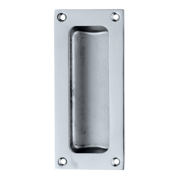 FPH4100SAA  100 x 50mm  Satin Aluminium  Eurospec Rectangular Flush Pull