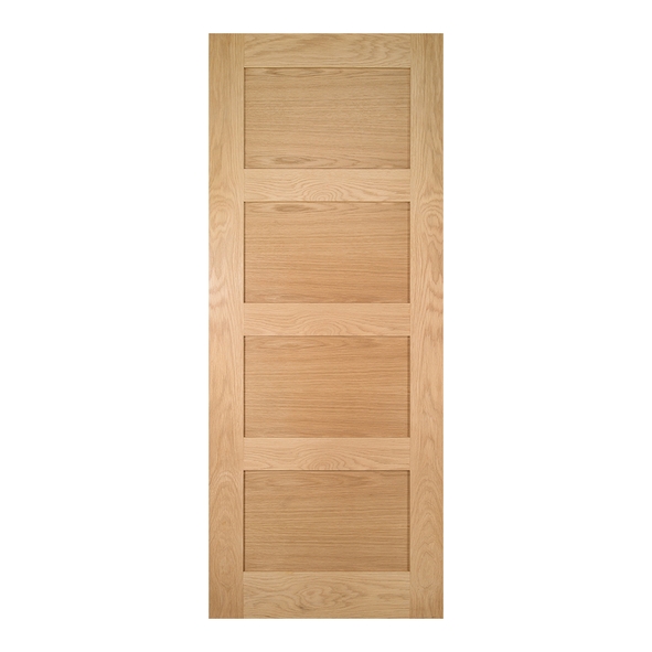 ValDor Internal Unfinished Oak Shaker 4P Doors