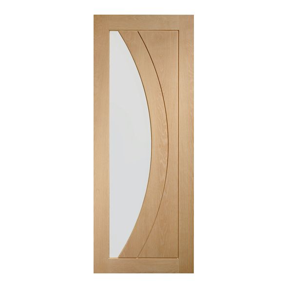 XL Joinery Internal Oak Salerno Pre-Finished Doors [Clear Glass]