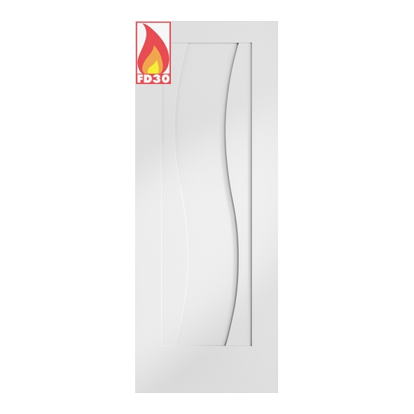 PFWFFLO27-FD  1981 x 686 x 44mm [27]  Internal White Florence Prefinished FD30 Fire Door