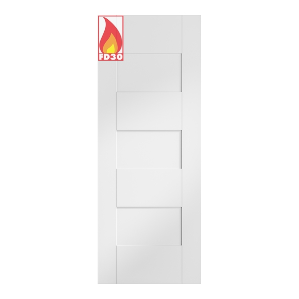 XL Joinery Internal White Perugia Pre-Finished FD30 Fire Doors