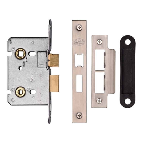 YKABL2-SN&SC • 065mm [044mm]  • Satin Chrome / Nickel • Heritage Brass Bathroom Lock