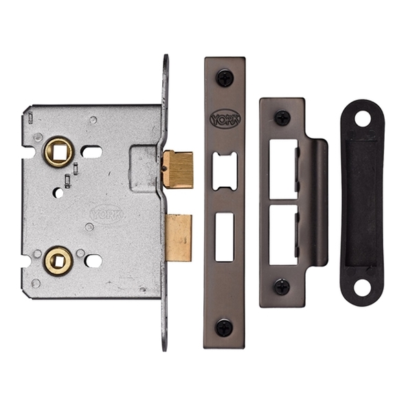 YKABL3-MB • 076mm [057mm]  • Matt Bronze • Heritage Brass Bathroom Lock