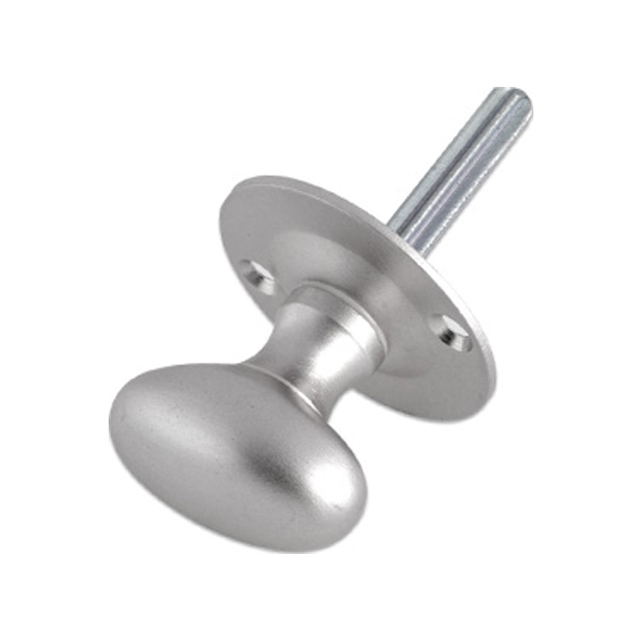 FB40SC • Turn Only • Satin Chrome • Fulton & Bray Small Victorian Turn With Spline Spindle