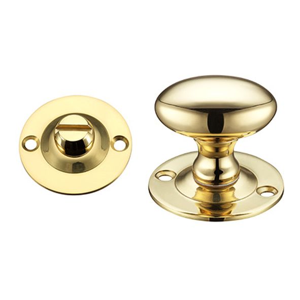 AA133 • Polished Brass • Carlisle Brass Small Victorian Bathroom Turn With Release