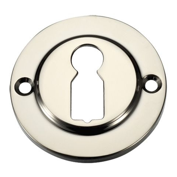 FB52PVDN • PVD Polished Nickel • Fulton & Bray Raised Mortice Key Escutcheon