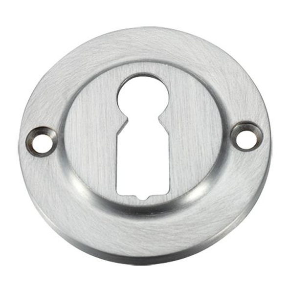 FB52SC  Satin Chrome  Fulton & Bray Stepped Raised Key Escutcheon