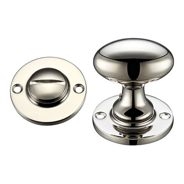 FB54PVDN  PVD Polished Nickel  Fulton & Bray Plain Bathroom Turn With Release