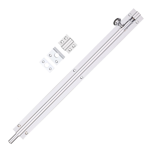 FB64CP • 450 x 038mm • Polished Chrome • Fulton & Bray Straight Door Bolt