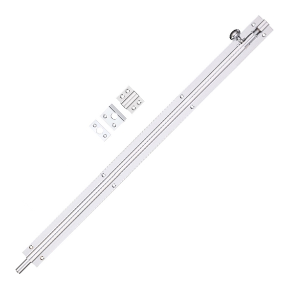 FB79CP • 900 x 050mm • Polished Chrome • Fulton & Bray Straight Door Bolt