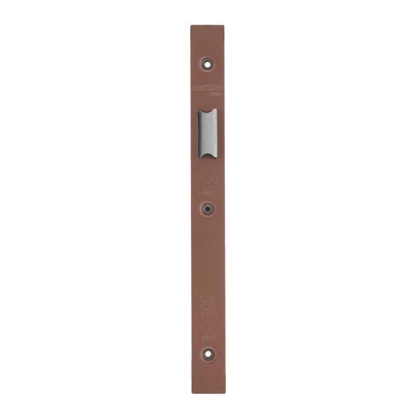 VDAP01-S-PVDBZ • Square Forend & Striker • PVD Satin Bronze • for Veir DIN Latches