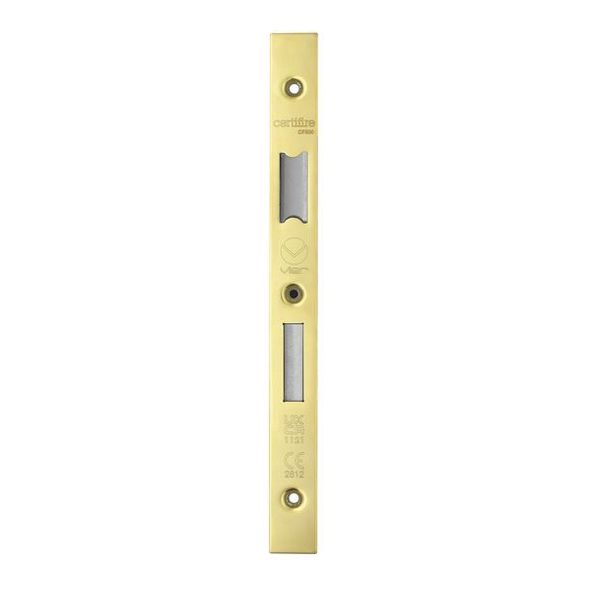 VDAP04-S-PVDG • Square Forend & Striker • PVD Gold • for Veir DIN Sash & Bath  Locks