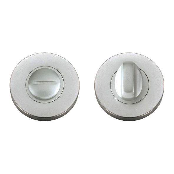 ZAA004SA  Satin Aluminium  Zoo Hardware Bathroom Turn Without Indicator