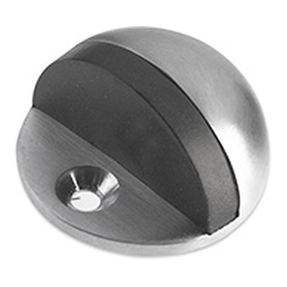 ZAS06BSS • 026mm [44mm Ø] • Satin Stainless • Zoo Hardware Hollow Floor Mounted Oval Door Stop